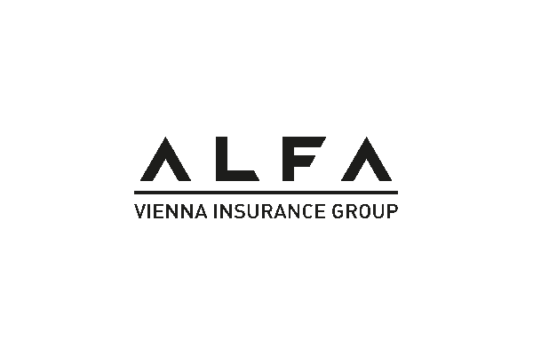 Alfa Insurance Group logó vállalati ügyfél díjkészítés referencia
